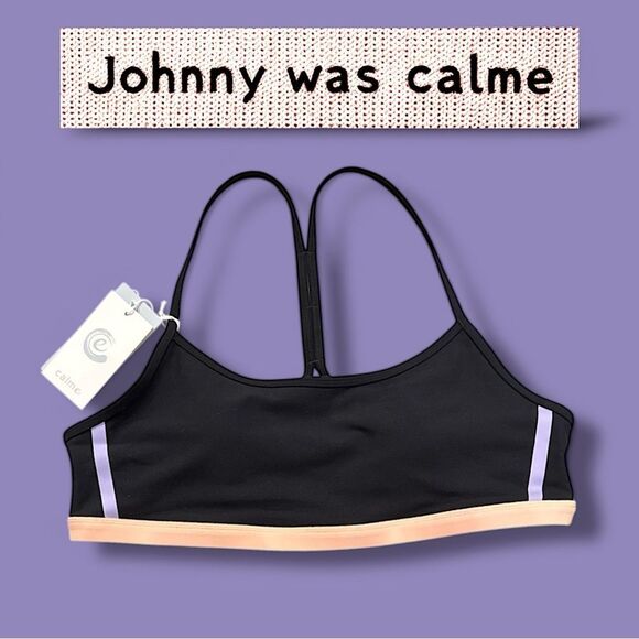 Johnny Was Calme Endurance Cross Back Sports Bra - Picture 1 of 13
